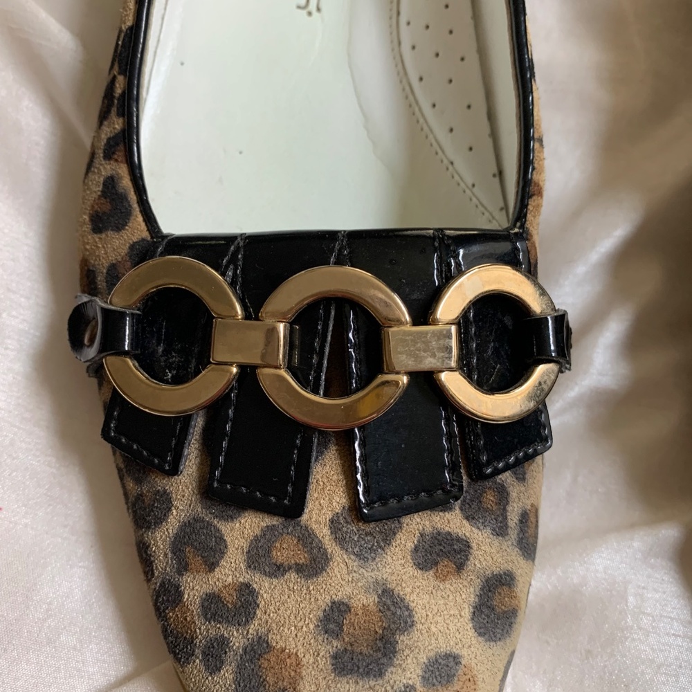 Walter Genuin Leopard Loafer Golf Shoes sz 39 - Picture 2 of 6